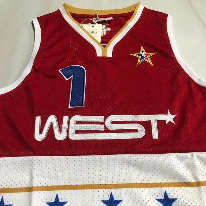 Camiseta All Star 2006 Tracy McGrady NO 1 Rojo Blanco